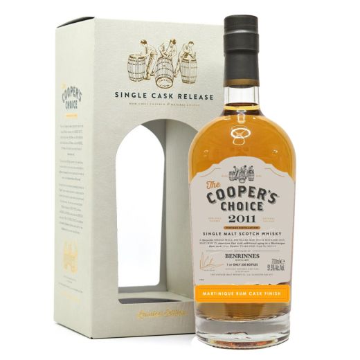 Benrinnes 2011 12 Years Old Martinique Rum Finish - The Cooper's Choice