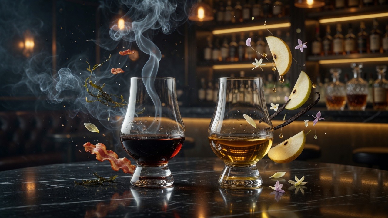 Confronto peated vs unpeated