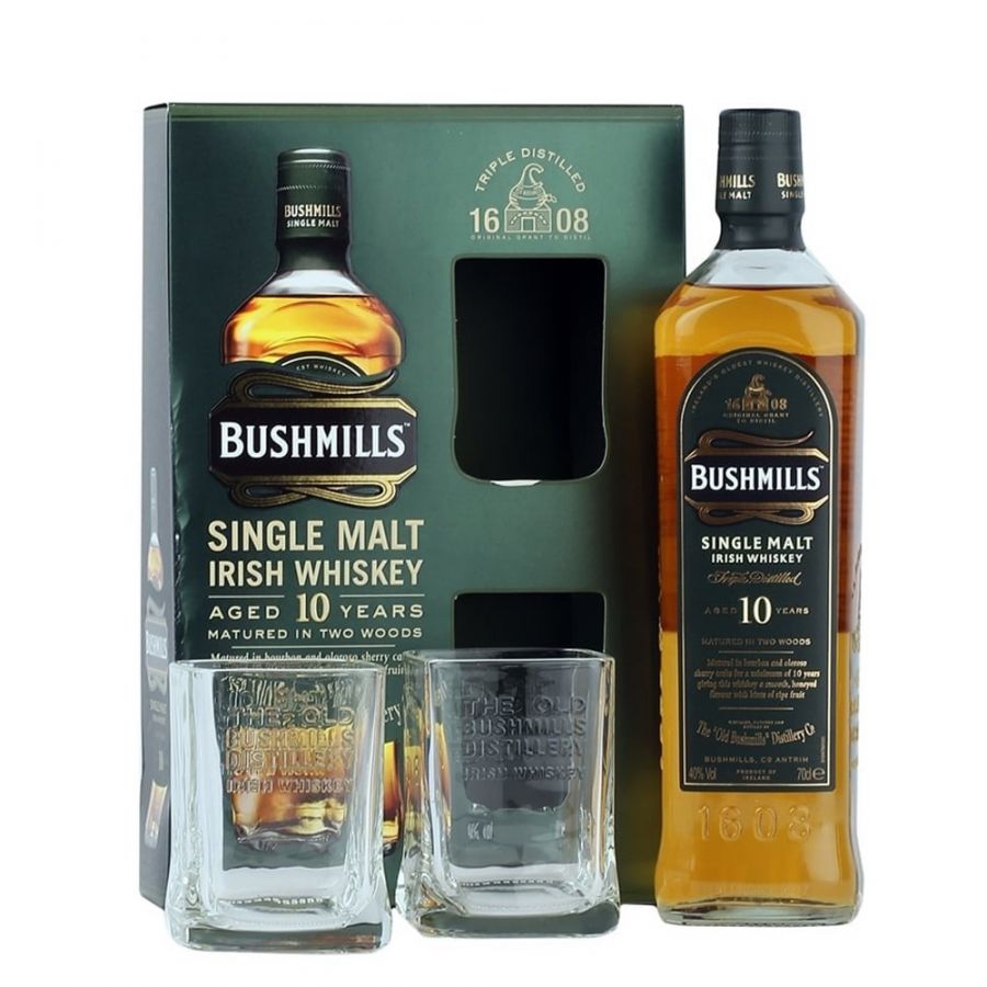 Bushmills 10 Years Old Gift Pack