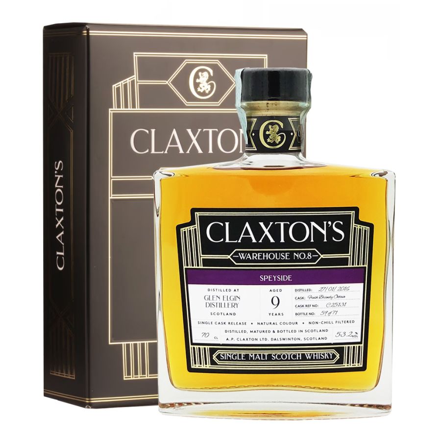 Glen Elgin 2016 9 Years Old Brandy Finish - Claxton’s Single Malt