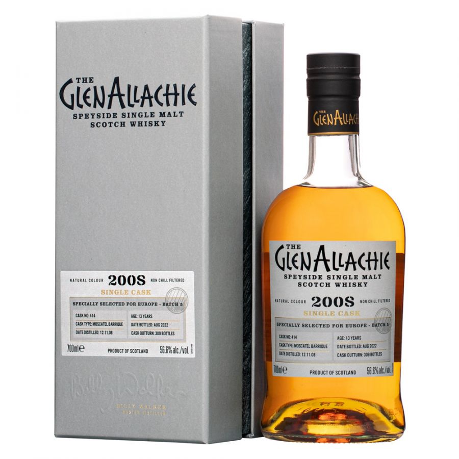 GlenAllachie 2008 13 Years Old Moscatel Cask Batch #5