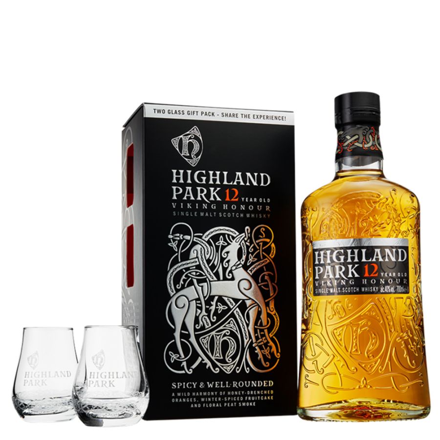 Highland Park 12 Years Old Viking Honour Glass Pack