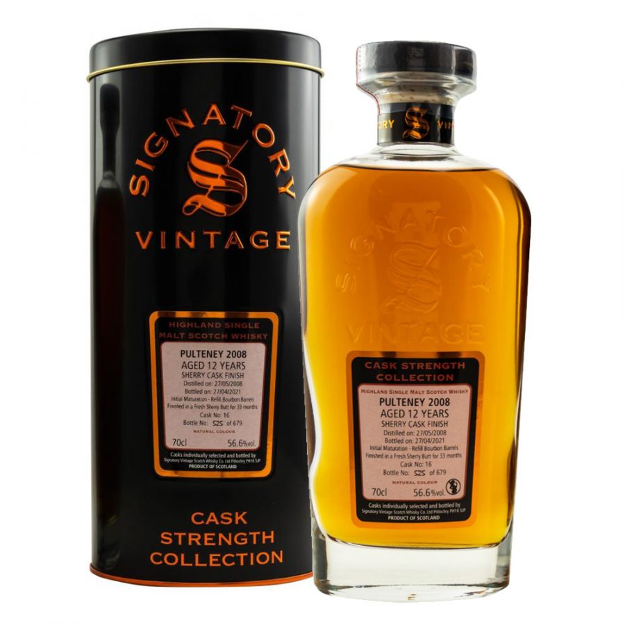 Pulteney 2008 12 Years Old - Signatory CS Collection