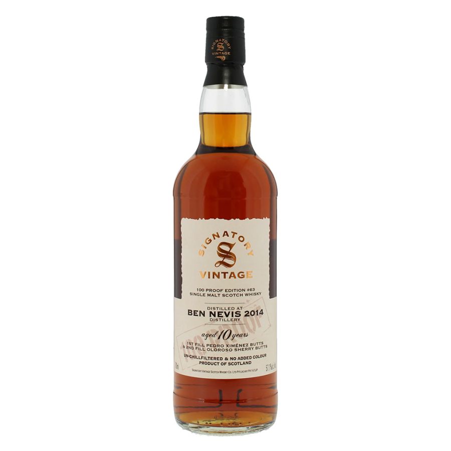 Ben Nevis 10 Years Old 100 Proof Series - Signatory