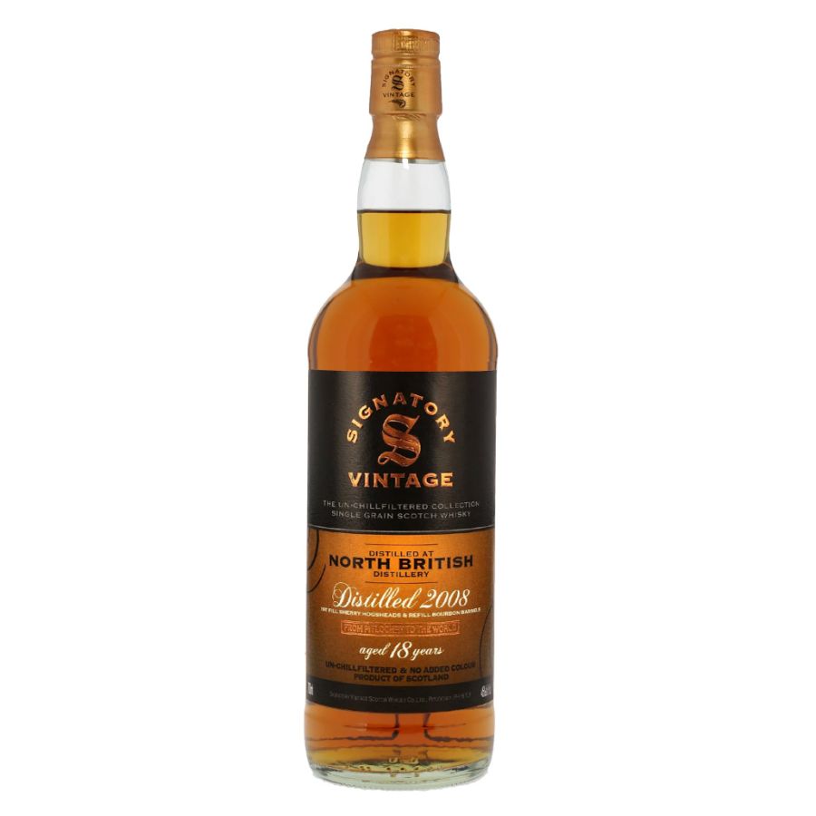 North British 18 Years Old 2008 - Signatory Un-Chillfiltered Collection