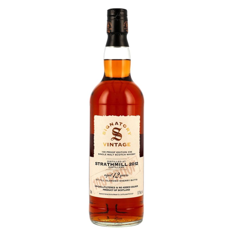 Strathmill 12 Years Old 100 Proof 1st fill Oloroso casks - Signatory