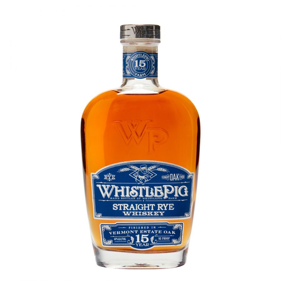 WhistlePig 15 Years Old Rye Whiskey - Vermont Estate Oak