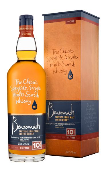 Benromach 10 Years Old 100 Proof.