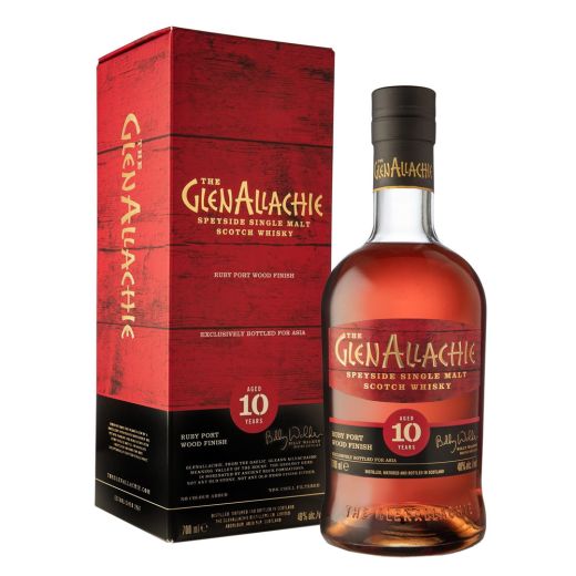 GlenAllachie 10 Years Old Ruby Port Wood Finish