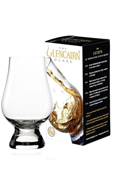 Glencairn Whisky Bicchiere con coperchio a forma di cardo soffiato a mano 