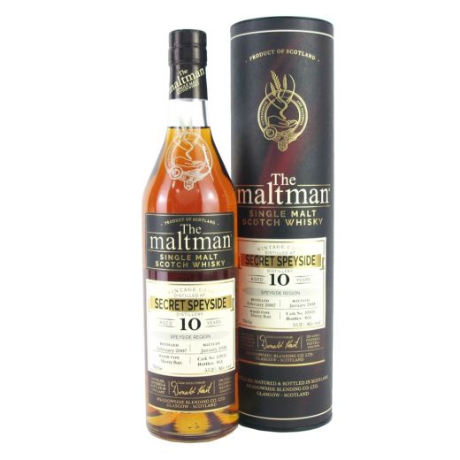 Secret Speyside 2007 10 Years Old The Maltman – Meadowside