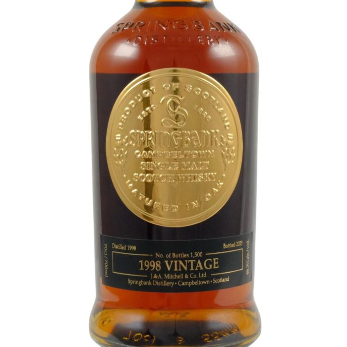Springbank 1998 Vintage 【限定】スプリングバンク 1998 ヴィンテージ