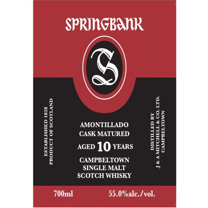 Springbank 10 Years Old Amontillado Cask